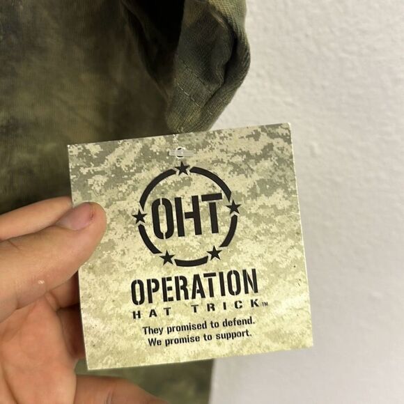 The Mountain Men Green Tie Dye OHT Operation Hat Trick Graphic T-Shirt Large NWT - Picture 4 of 7